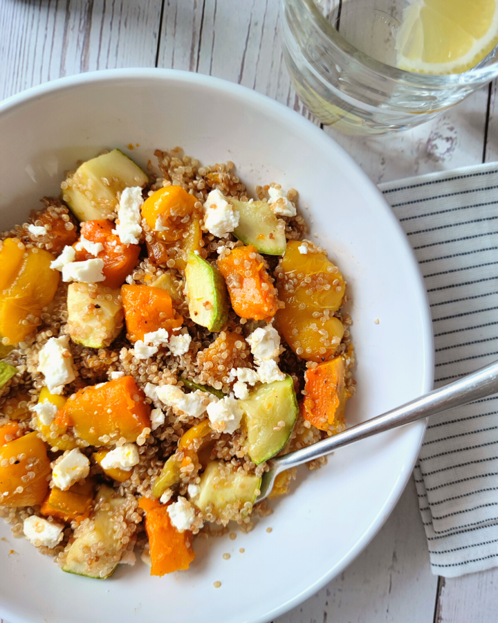 Roasted Vegetables with Quinoa - Healthy Cooking Hacks