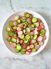 Fresh and Easy Cucumber and Radish Salad